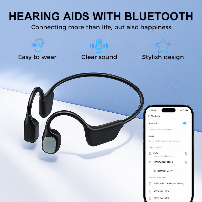 🔥 Final 2 Hours : Only Limited Stock Left🏆 Bone Conduction Smart Hearing Headphones （Mayo Clinic Recommended）