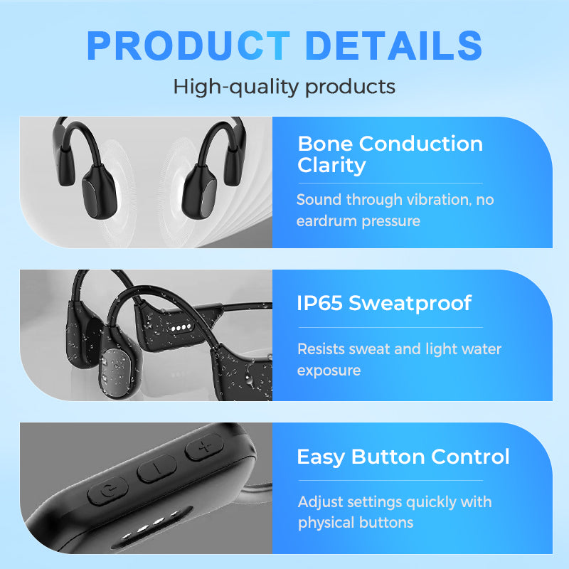 🔥 Final 2 Hours : Only Limited Stock Left🏆 Bone Conduction Smart Hearing Headphones （Mayo Clinic Recommended）