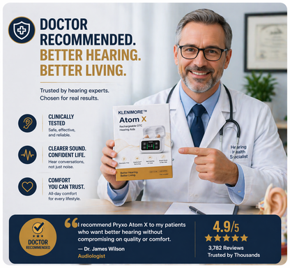 🔥 Today Only! 👂 KLENIMORE™ Atom X Smart Hearing Aids — Hear Clearly, Feel Confident Again 💖🔊